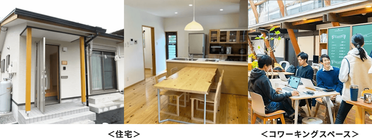 二地域居住者用の住宅やコワーキングスペース