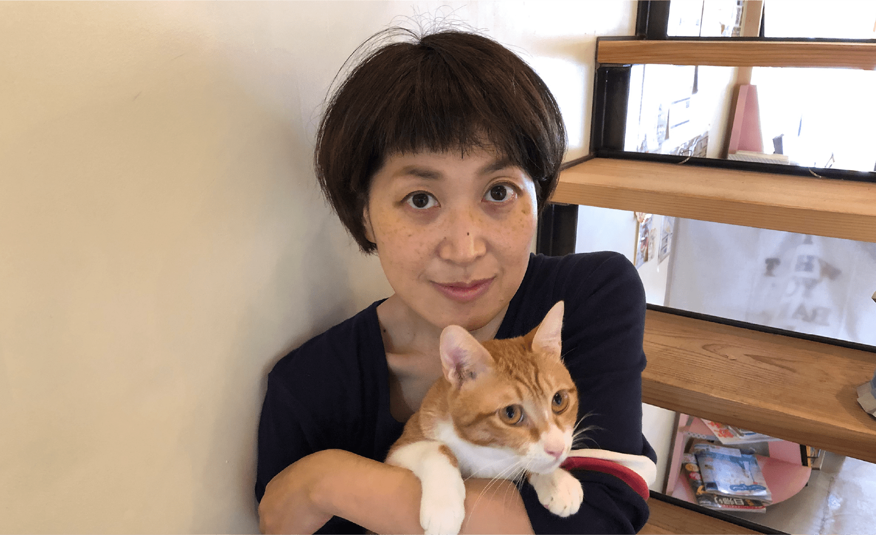 高橋さんと雄猫のバニラ