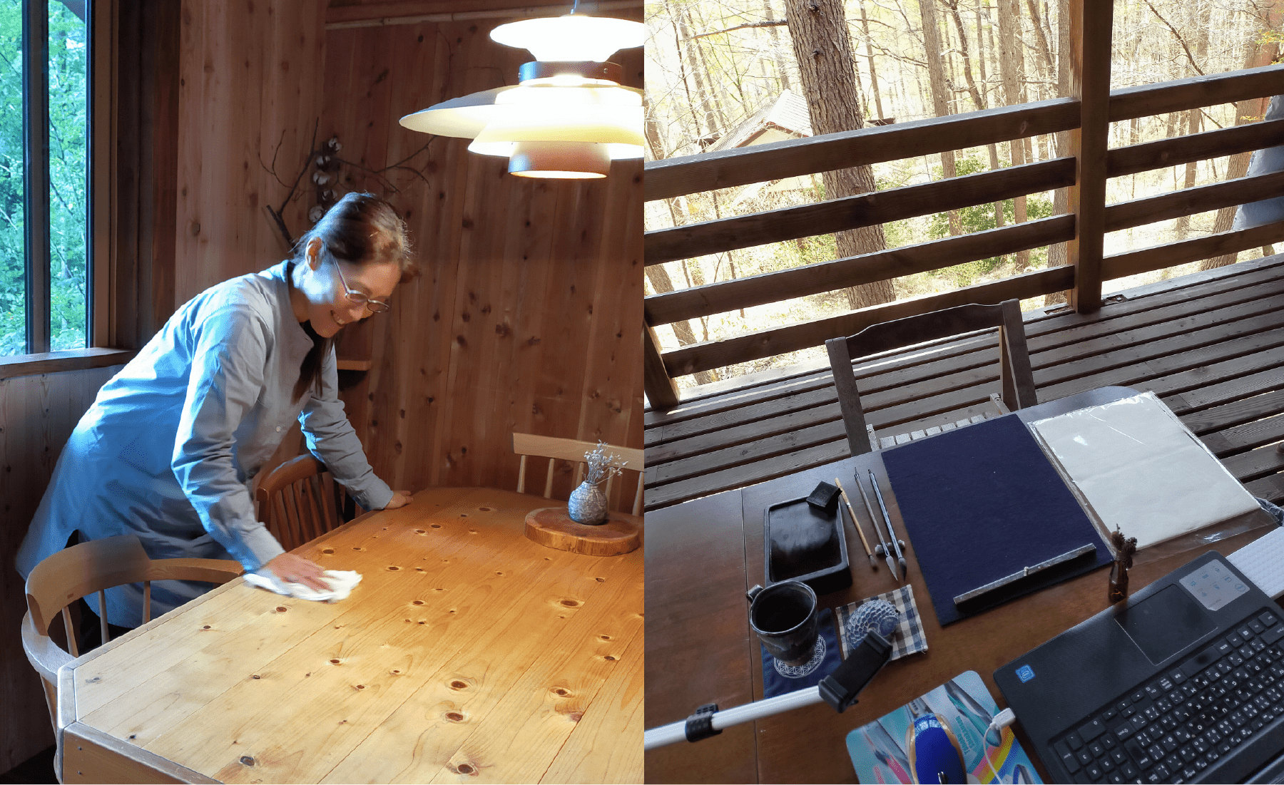 仕事中の新井さん