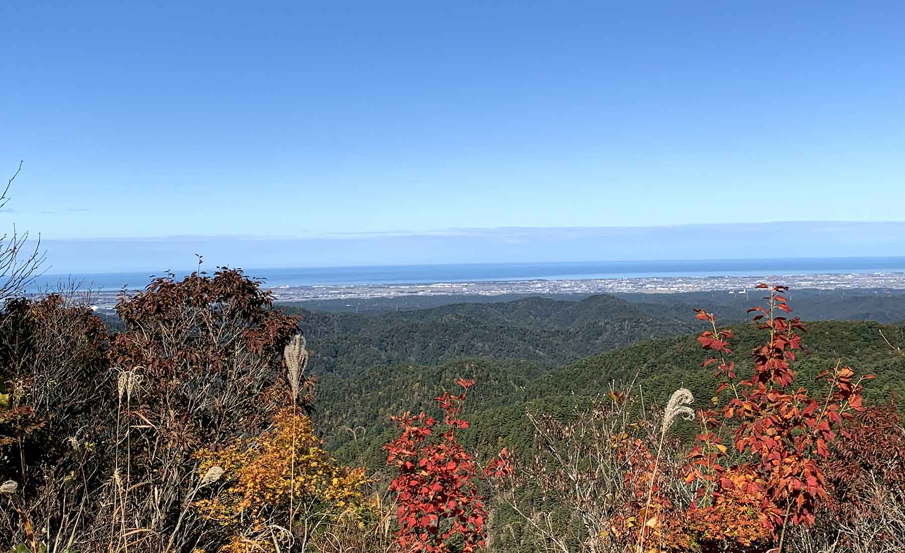 自然豊かな白山の山並み