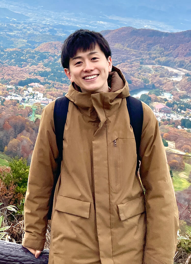 一目360度の山並、妻の地元で即戦力に 加藤 翔真さん