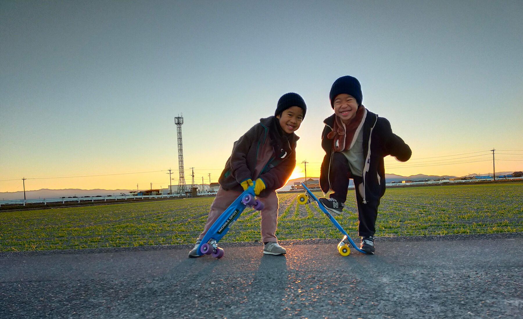 笑顔で遊ぶ村田さんのお子さん