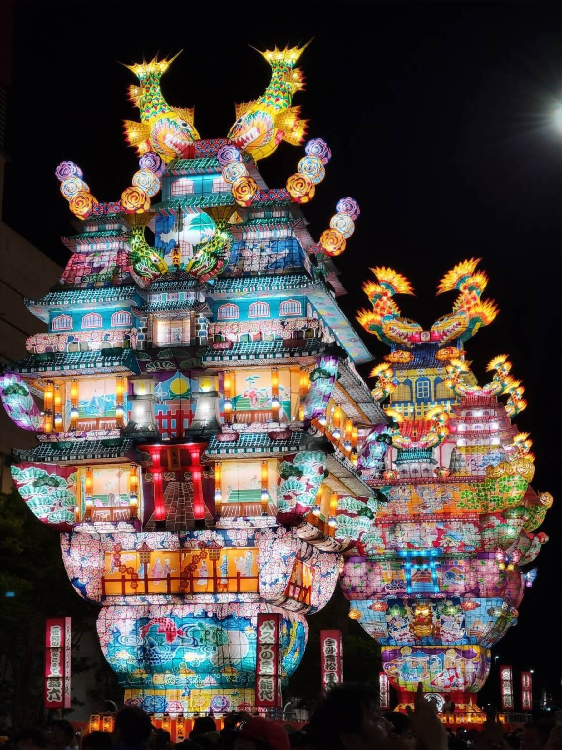 能代七夕 天空の不夜城