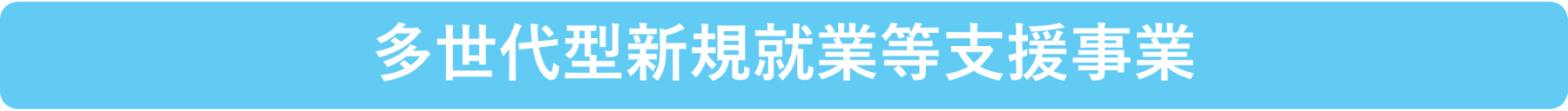 多世代型新規就業等支援事業