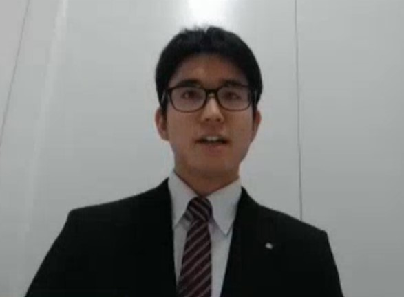 塾生代表挨拶(北海道庁 武田さん)