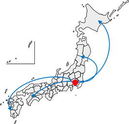 移住支援金日本地図