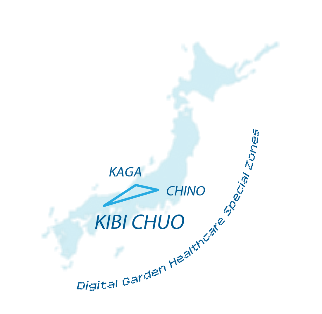 デジタル田園健康特区の地図
